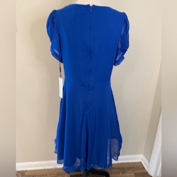Calvin Klein vibrant blue fit & flare midi dress SZ 10 - Picture 3 of 15